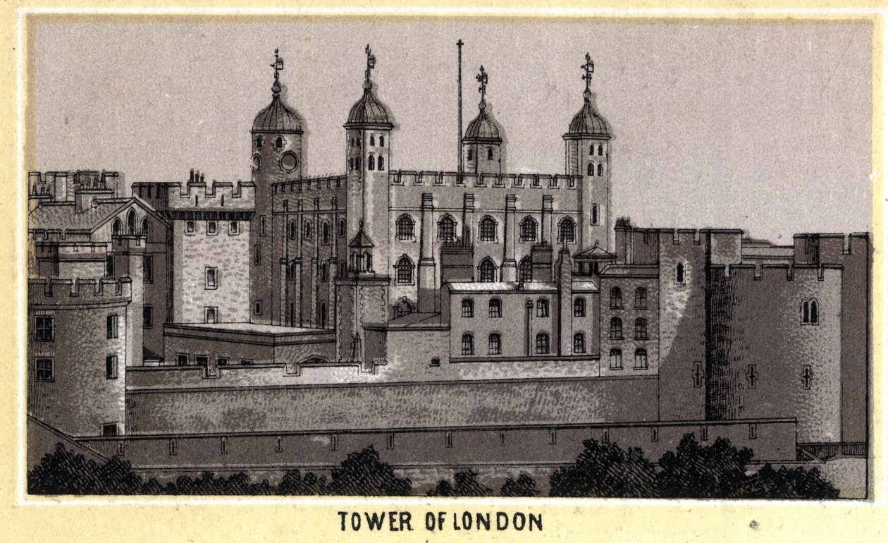 View of the Tower of London, Former Prison, England by Unknown artist