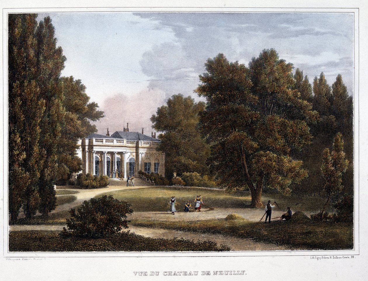 View of the Castle of Neuilly by Unknown artist