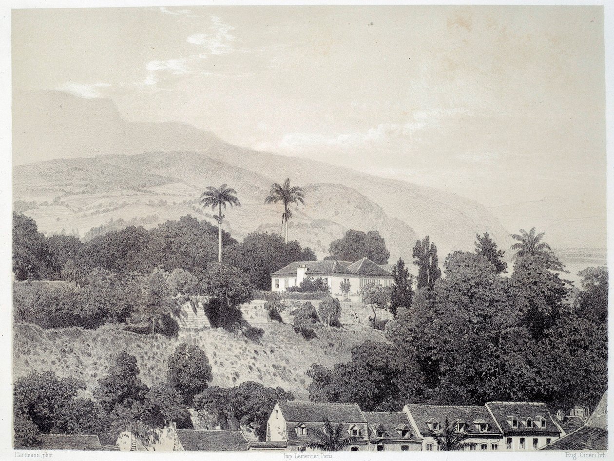 View of the Houses Taken from Boulevard de la Comedie in Saint Pierre in Martinique by Unknown artist