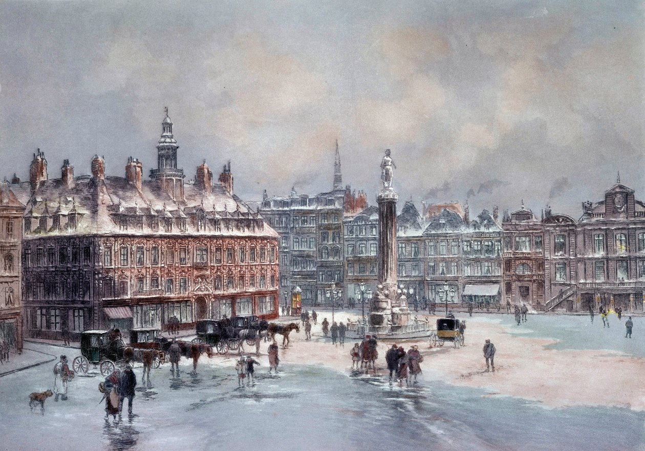 View of the Large Place of Lille by Unknown artist