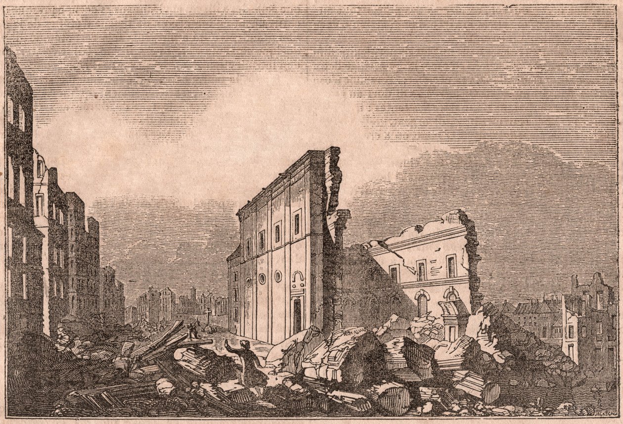 View of the Ruins of St Paul, Lisbon, Portugal by Unknown