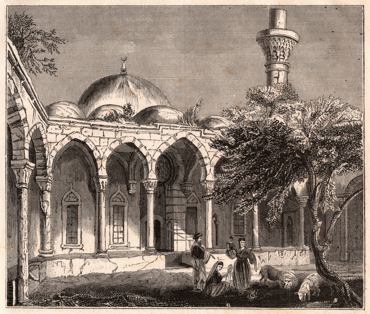 View of the ruins of a mosque in Payas (or Bayas) in Syria, near Aleppo by Unknown