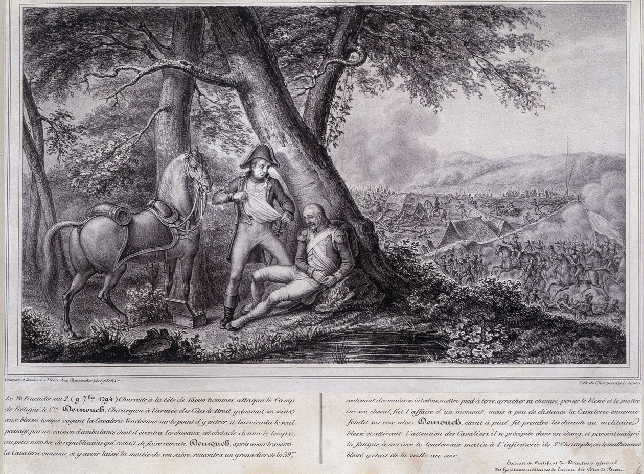 War of Vendée: the courage of surgeon Demouch by Unknown artist