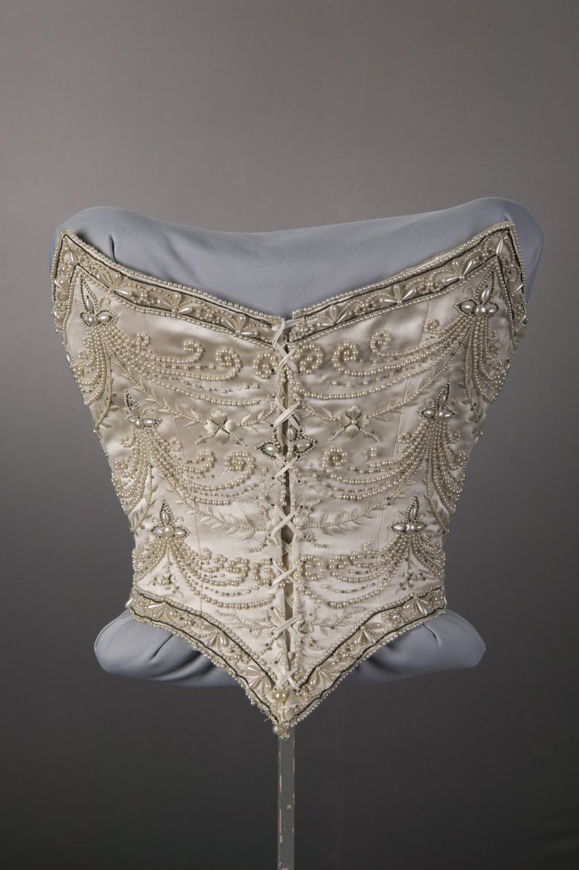 Wedding dress bodice by Unknown artist