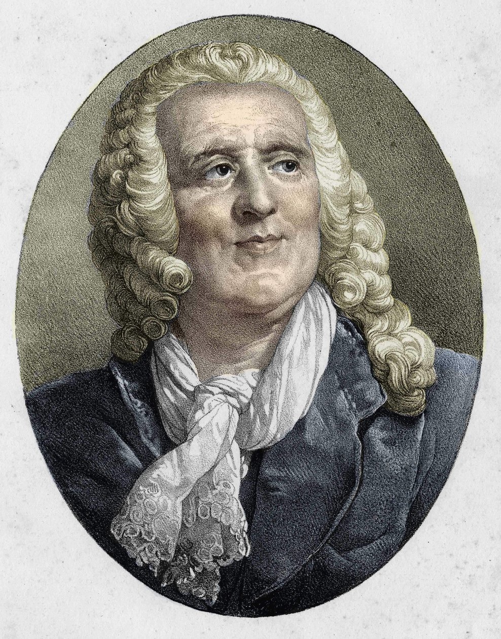 Portrait of Alexis Piron, French poet and playwright (1689 to 1773). by Unknown artist