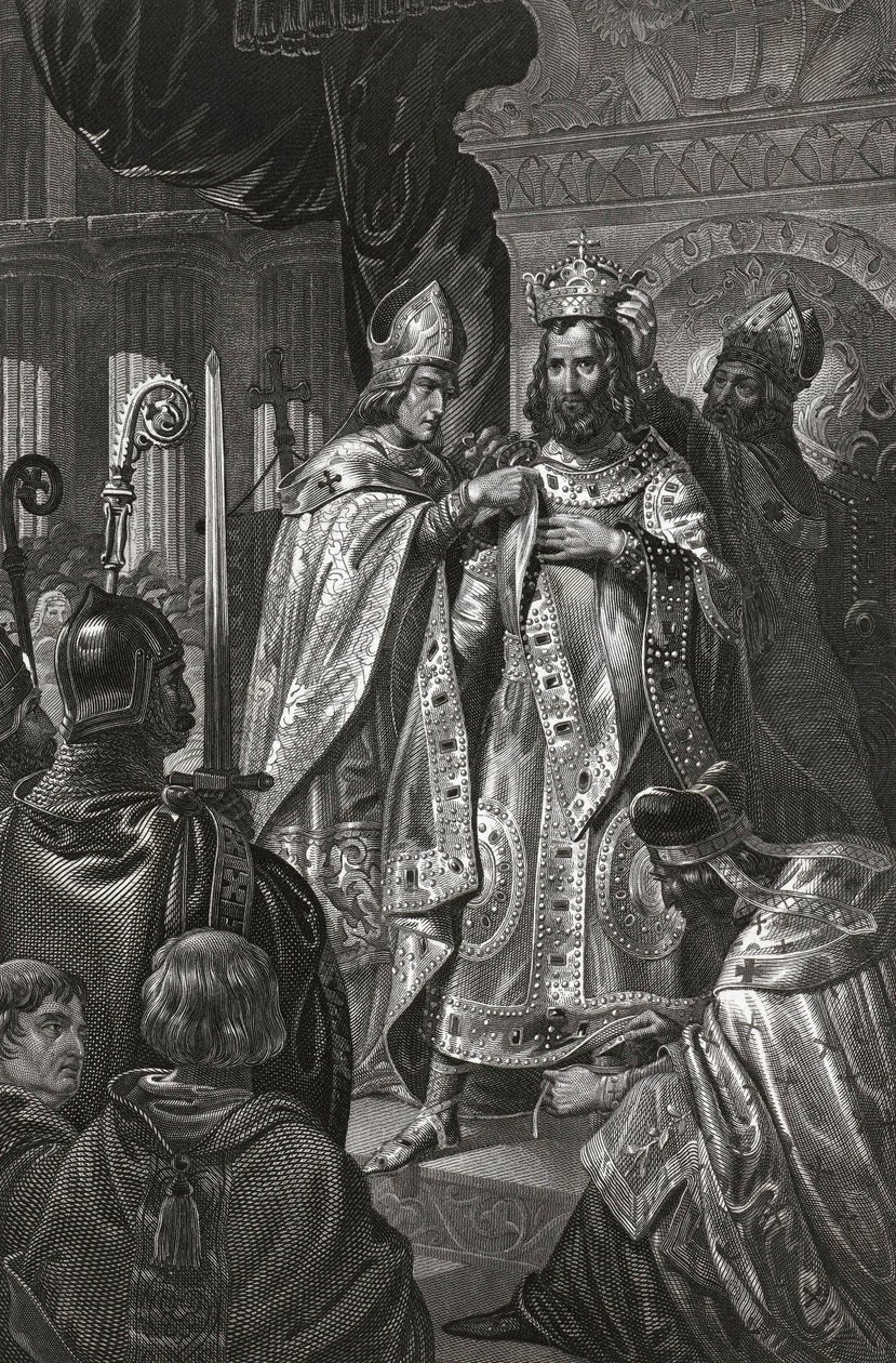 The Coronation of Baldwin I on Christmas Day 1100 by Unknown artist