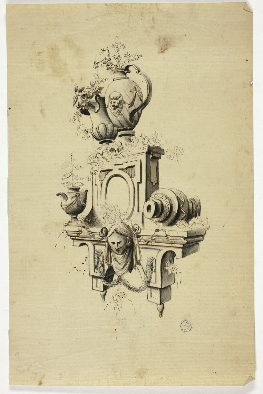 Design for a Chimney Piece by Unknown Italian