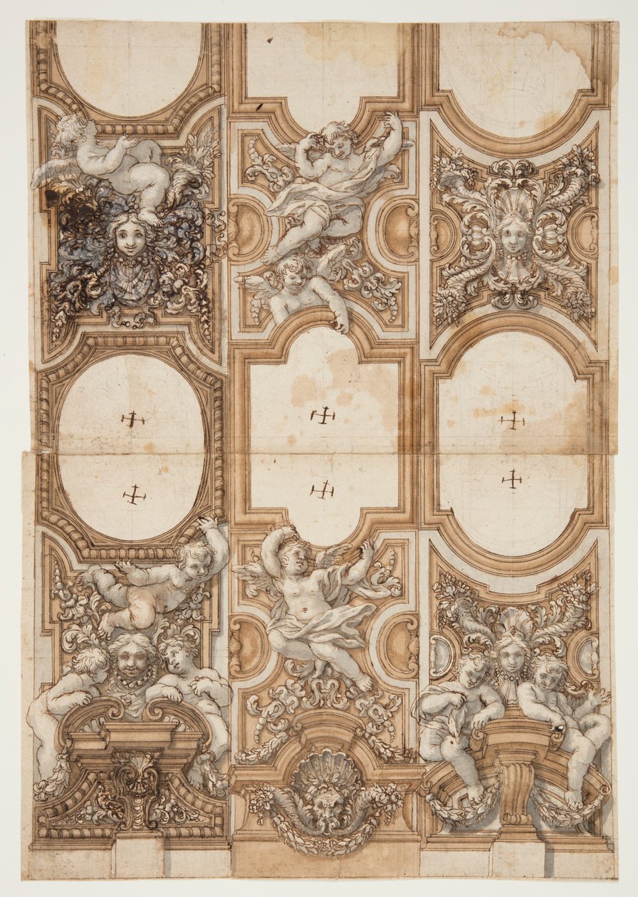 Project for Ceiling Decoration by Unknown, Italian