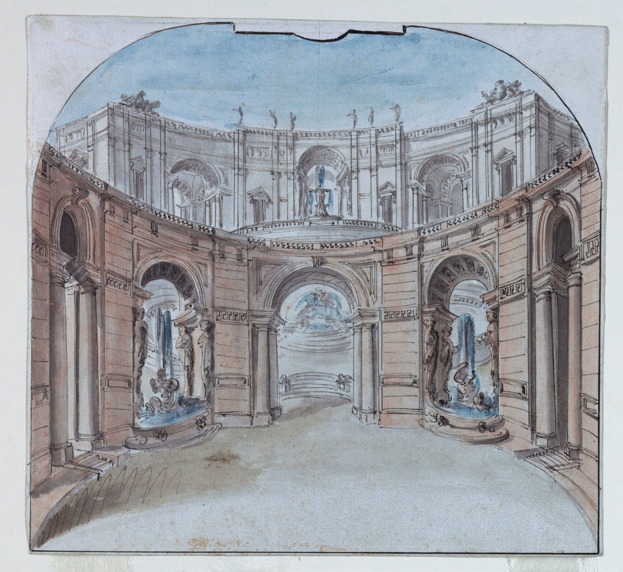 Stage Design: Palace Architecture by Unknown, Italian