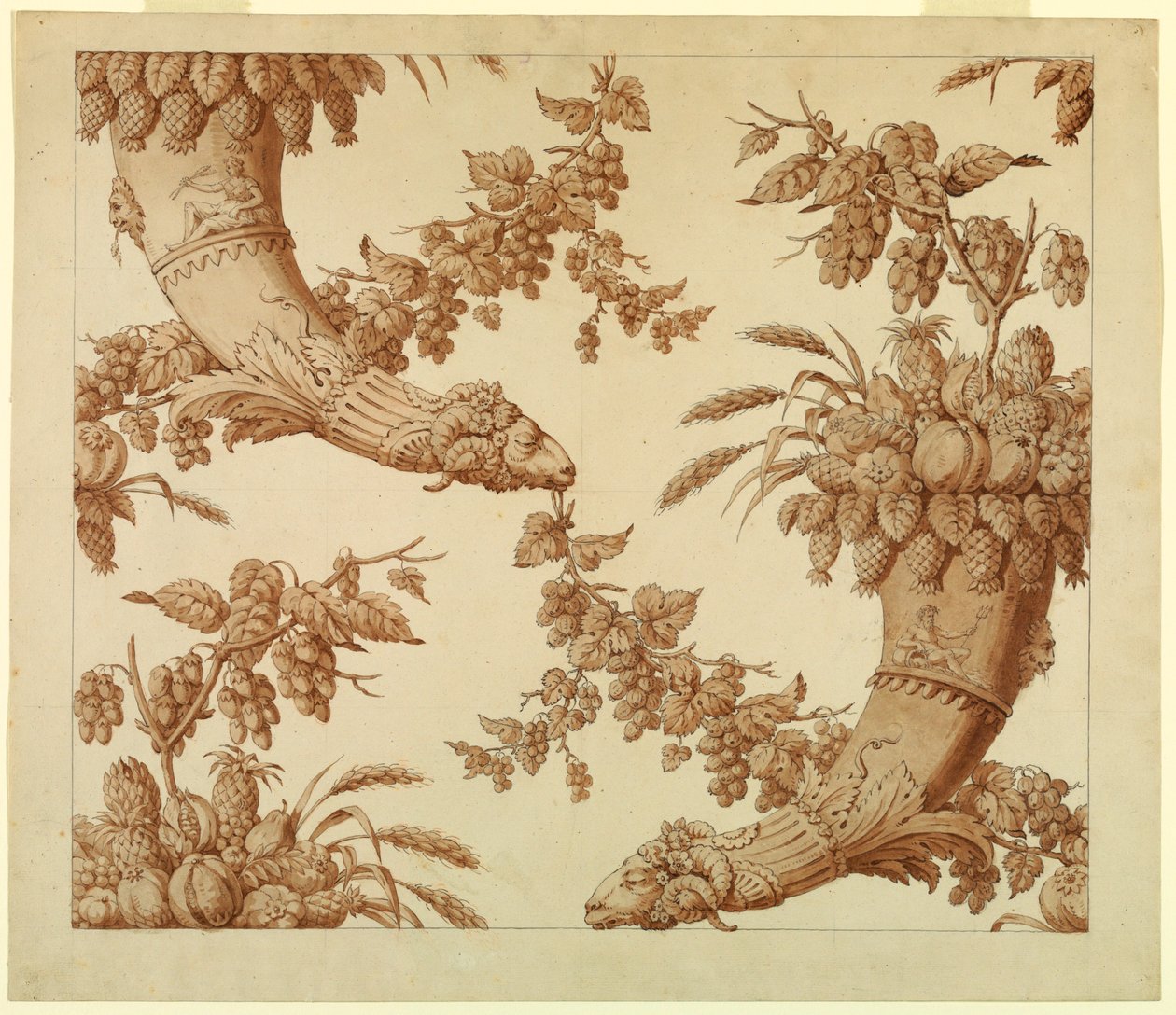 Cartoon for Silk Damask by Unknown artistUnknown artist