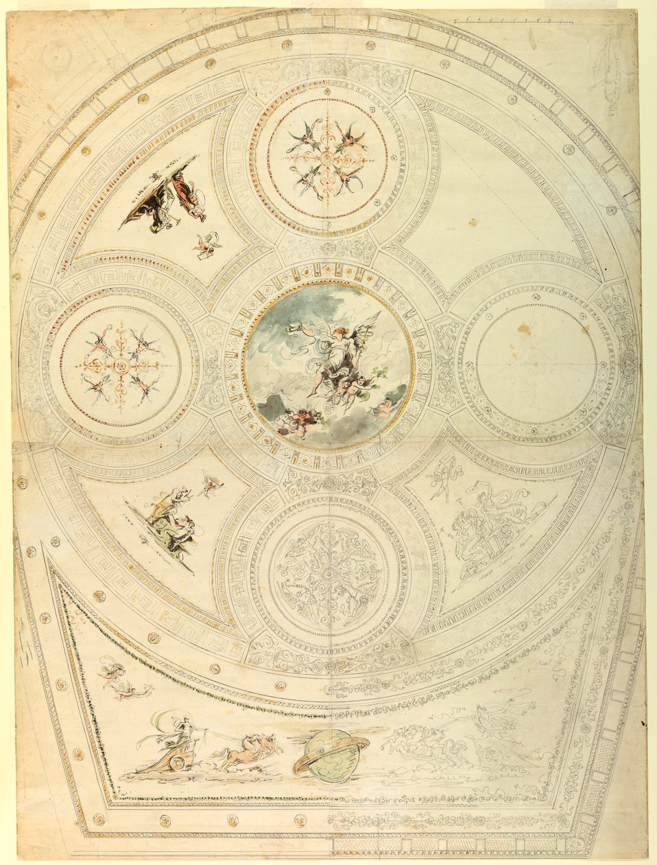 Ceiling Decoration, Teatro Valle, Rome, 1821 by Unknown artistUnknown artist