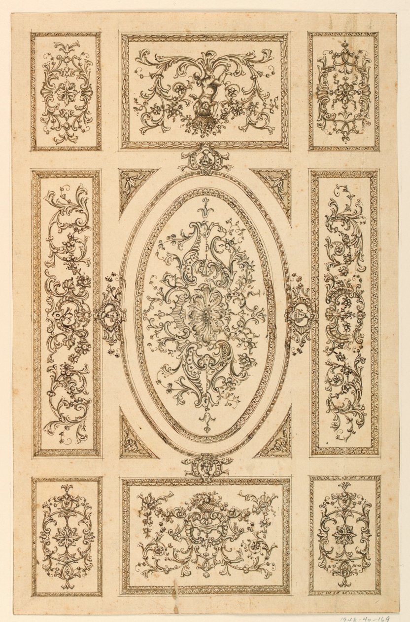 Ceiling Design, ca. 1750 by Unknown artistUnknown artist