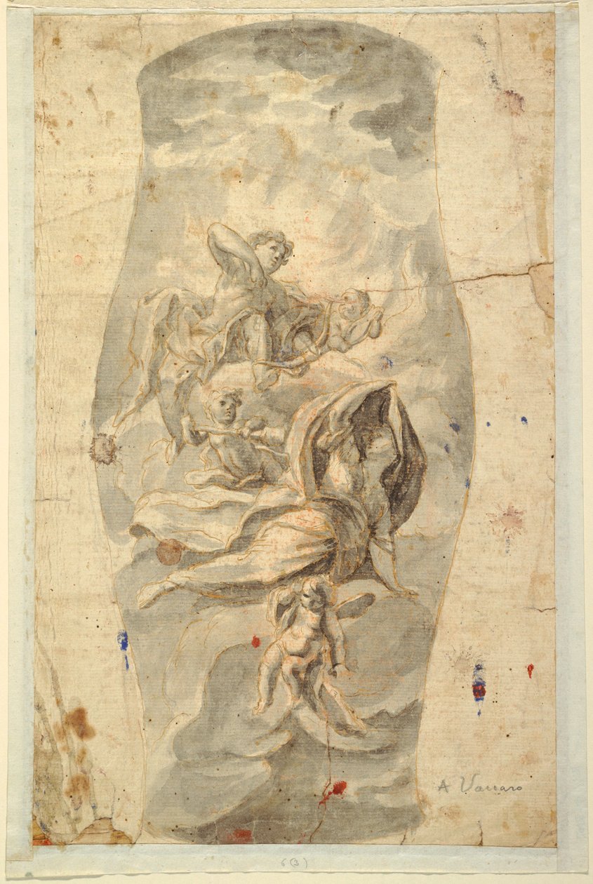 Ceiling Design with Apollo, ca. 1780 by Unknown artistUnknown artist