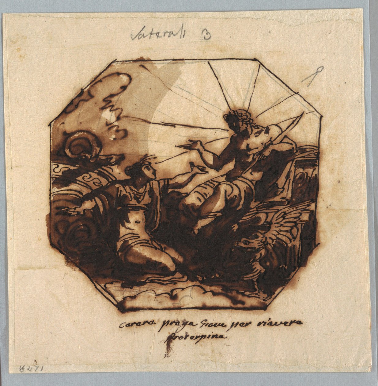 Drawing, Ceres Asks Jupiter for Return of Proserpina, 1812 by Unknown artistUnknown artist