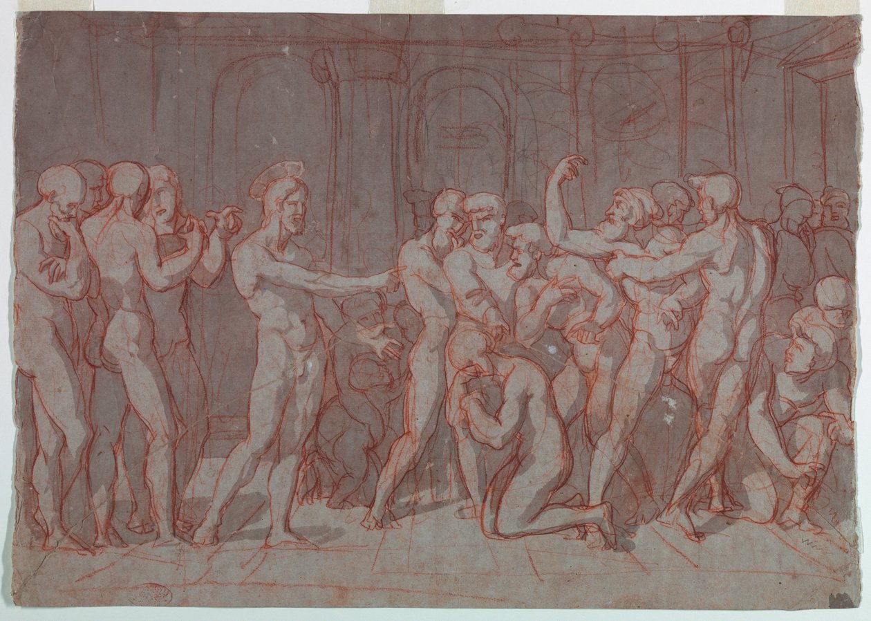 Christ and the Adulterous Woman by Unknown artistUnknown artist