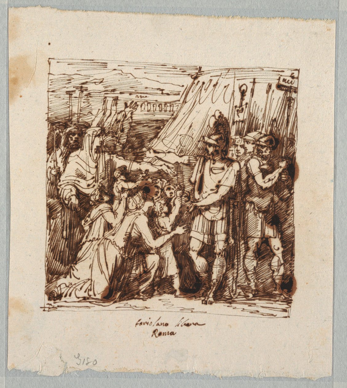 Coriolanus Agrees to Lift the Siege of Rome, late 19th century by Unknown artistUnknown artist