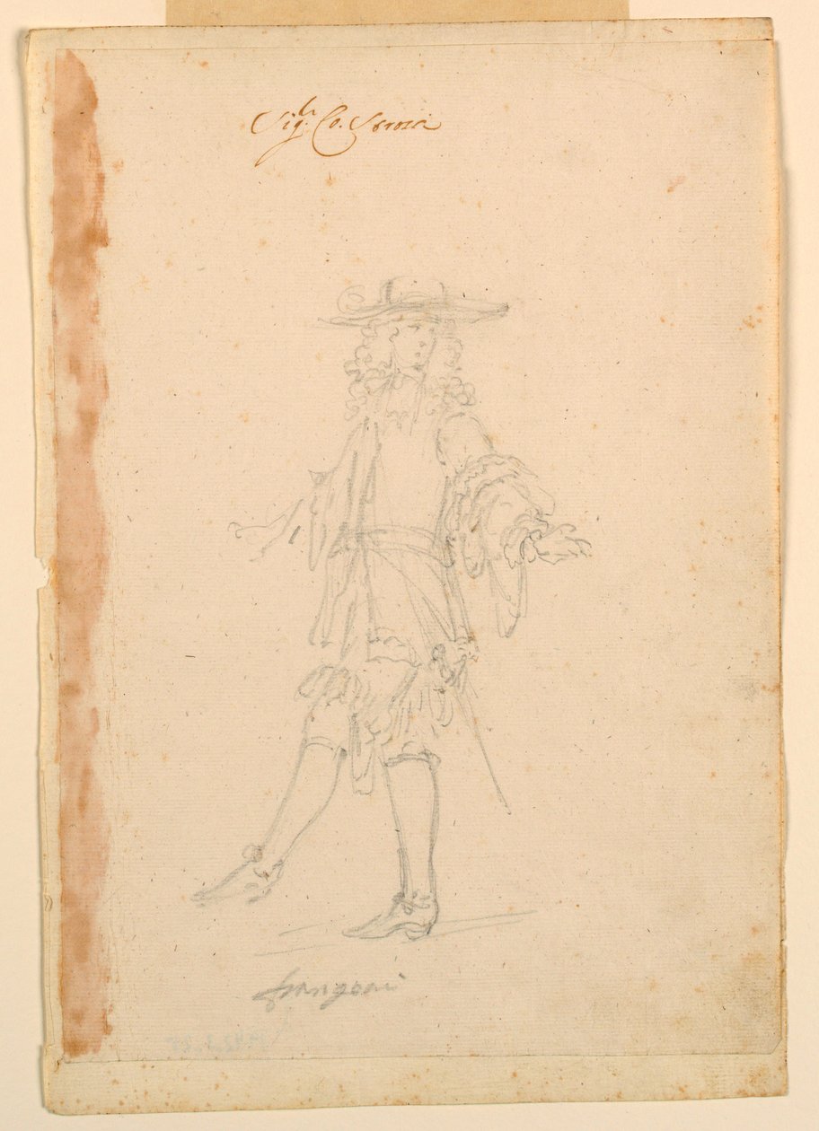 Costume Design: A Frenchman for a Ballet, ca. 1790 by Unknown artistUnknown artist