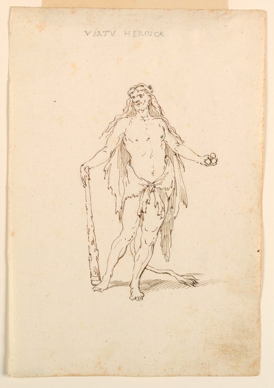 Costume Design: Heroic Force for a Ballet, ca. 1720 by Unknown artistUnknown artist