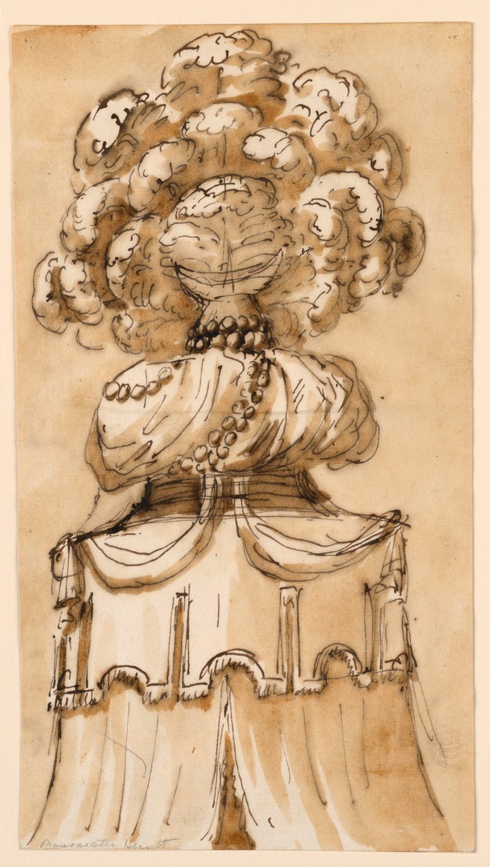 Drawing, Cresting of a Canopy, ca. 1790 by Unknown artistUnknown artist