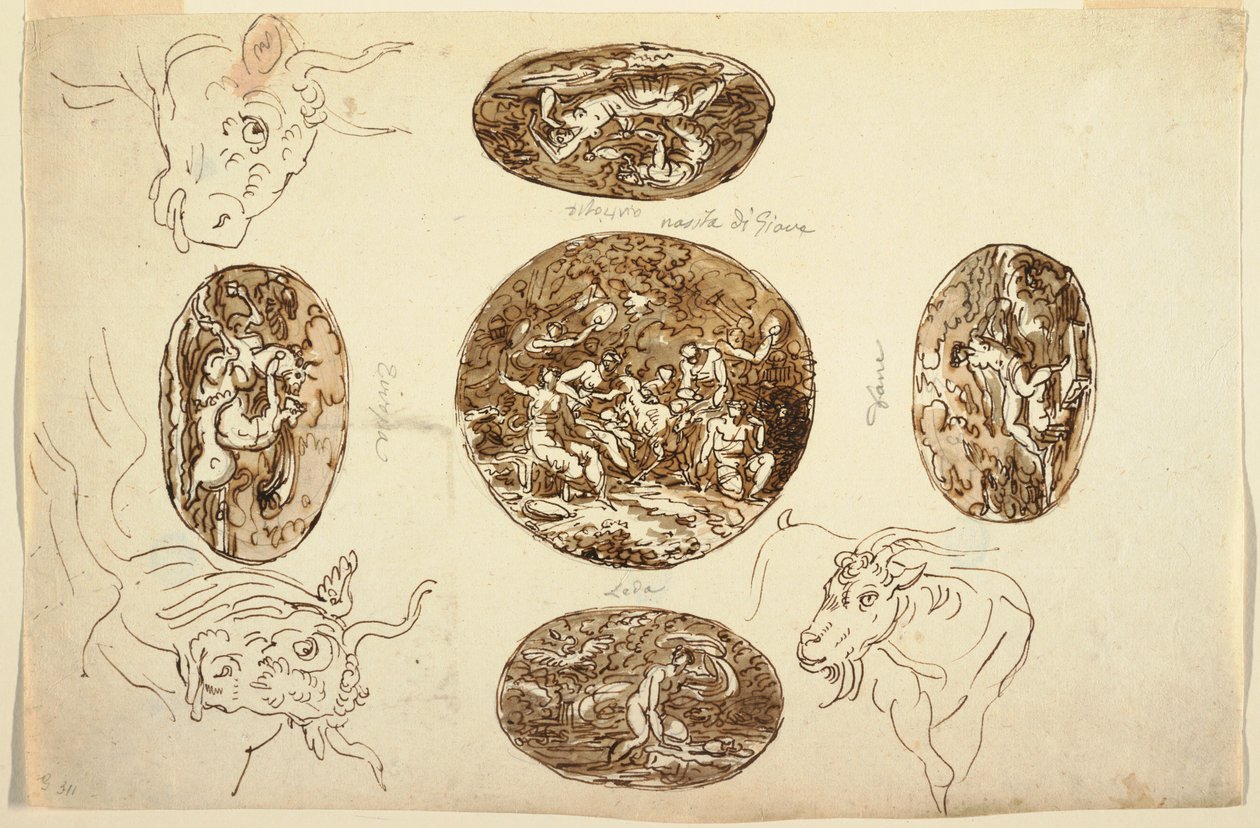 Deeds of Jupiter, for a Ceiling, 1812 by Unknown artistUnknown artist