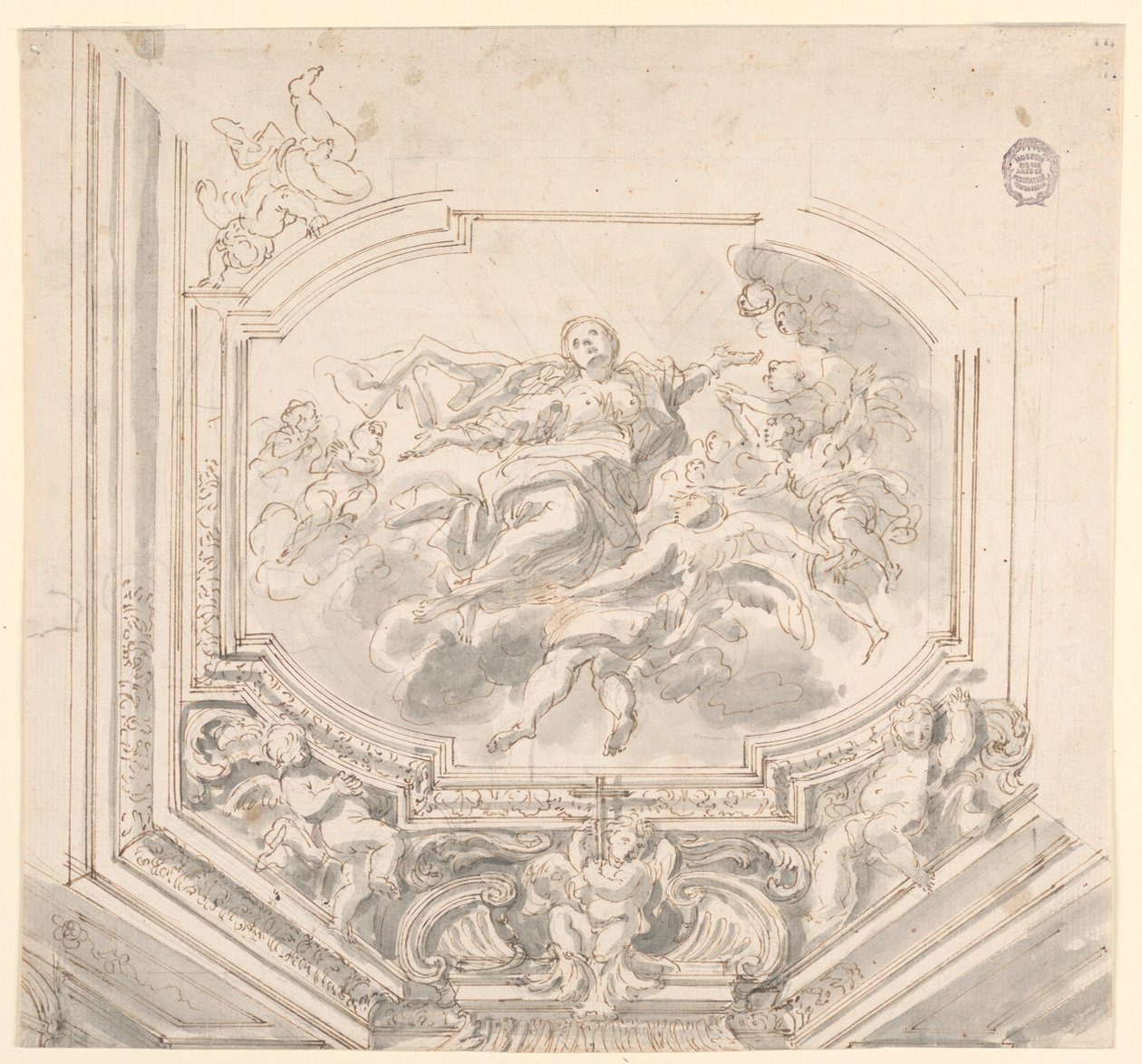 Design for a Ceiling, 18th century by Unknown artistUnknown artist