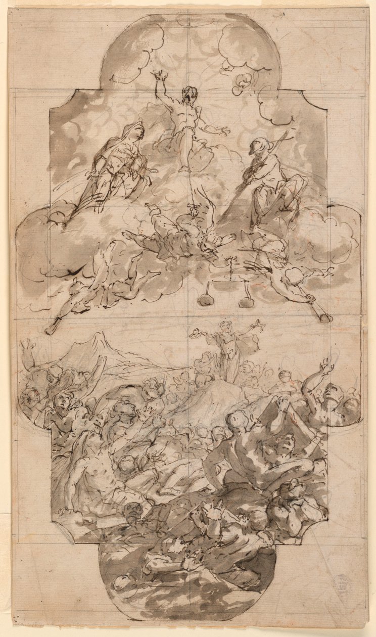 Design for a Ceiling in a Church, 1700–1750 by Unknown artistUnknown artist