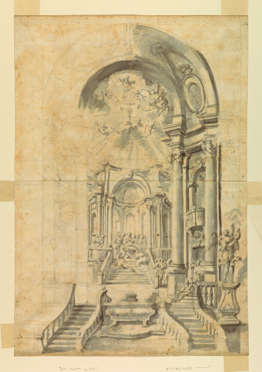 Design for a Church Festival Setting, ca. 1700 by Unknown artistUnknown artist