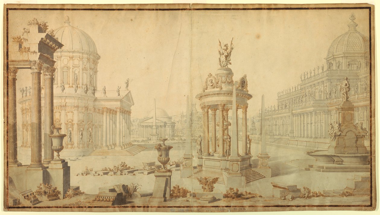 Architectural Fantasy, Early 18th Century by Unknown artistUnknown artist