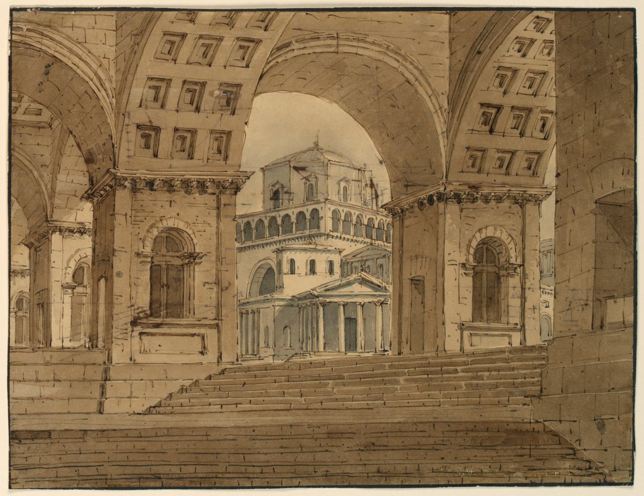 Stage Design, View of Town from Palace by Unknown artistUnknown artist