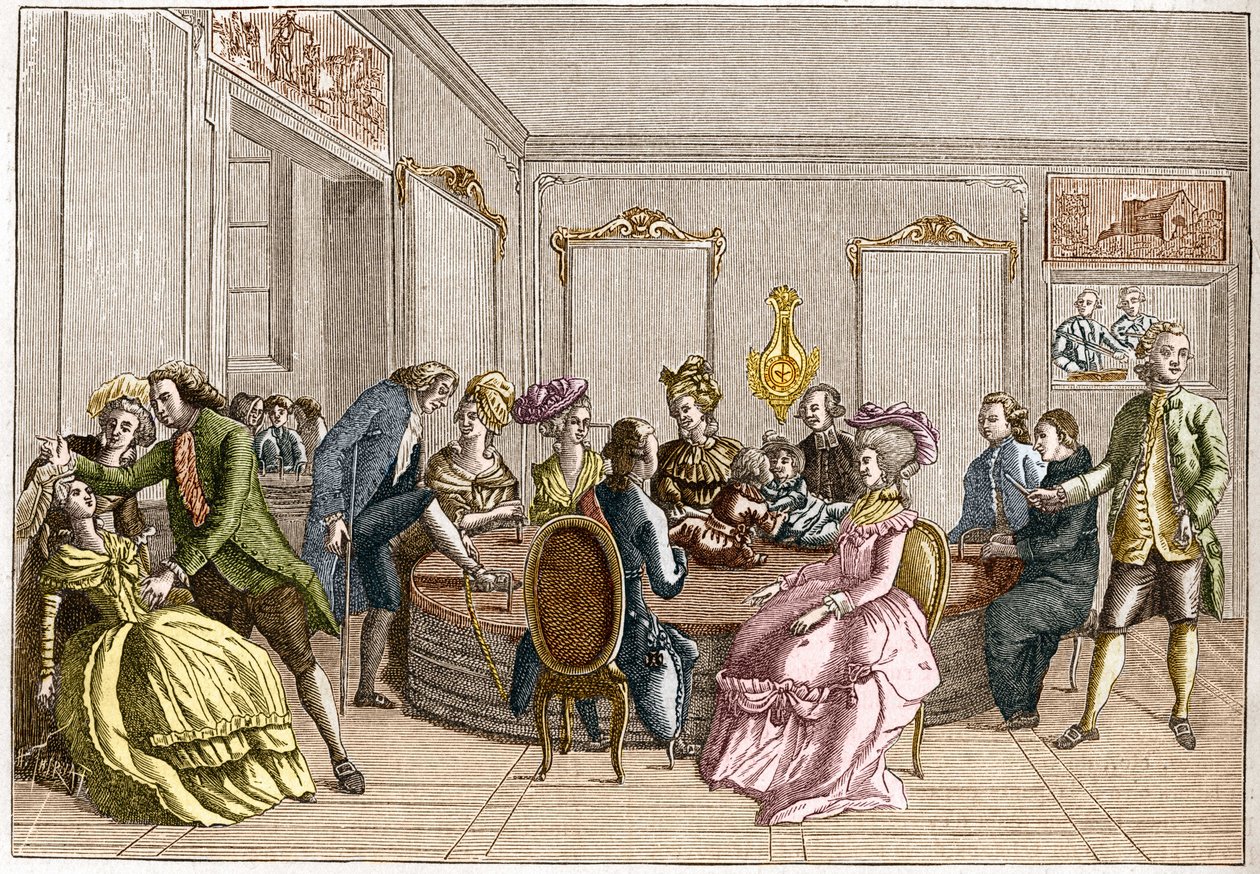 Demonstration by Frederic Antoine Mesmer (Franz Anton Mesmer) by Unknown artist