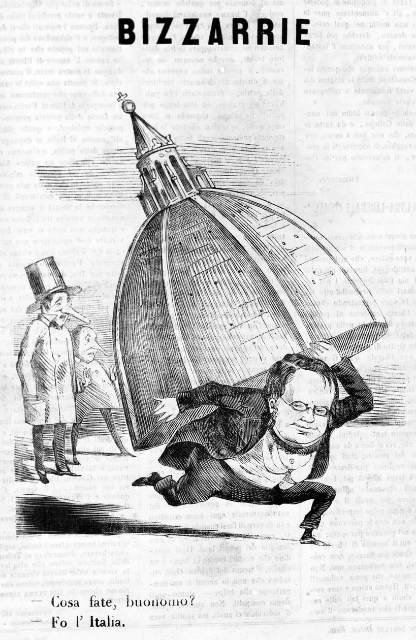 What are you doing, sir? I do Italy (satirical engraving) by Unknown artist