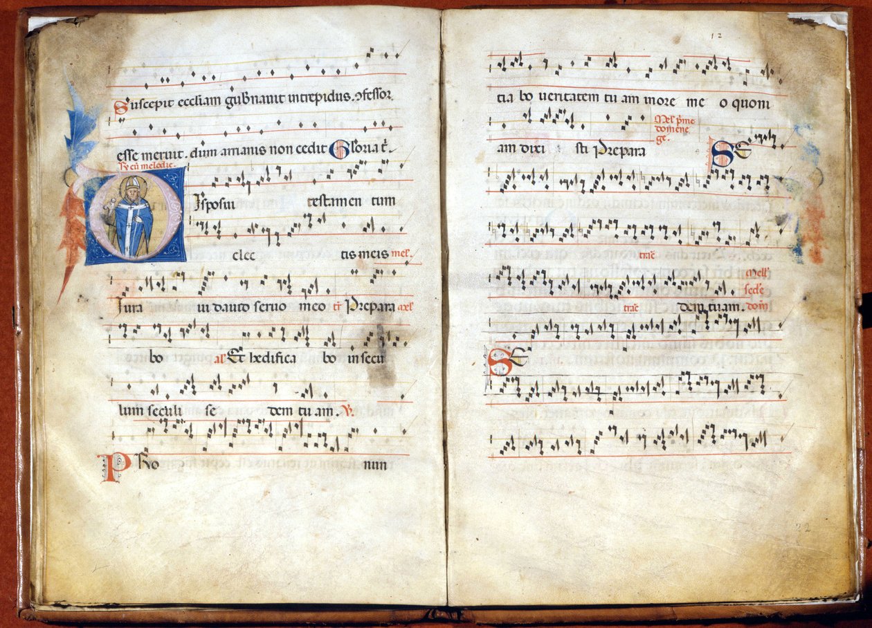 14th Century Missal of Ambrosian Liturgy. Archive of the Chapter of St. Ambrose, Milan by Unknown artist