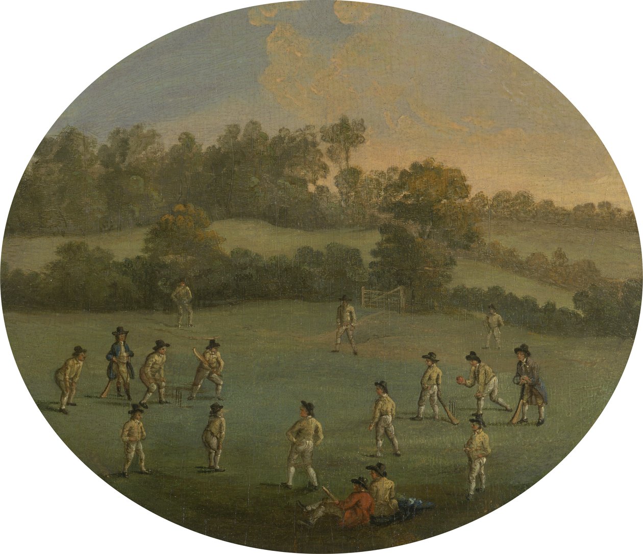A Game of Cricket (The Royal Academy Club in Marylebone Fields, now Regent