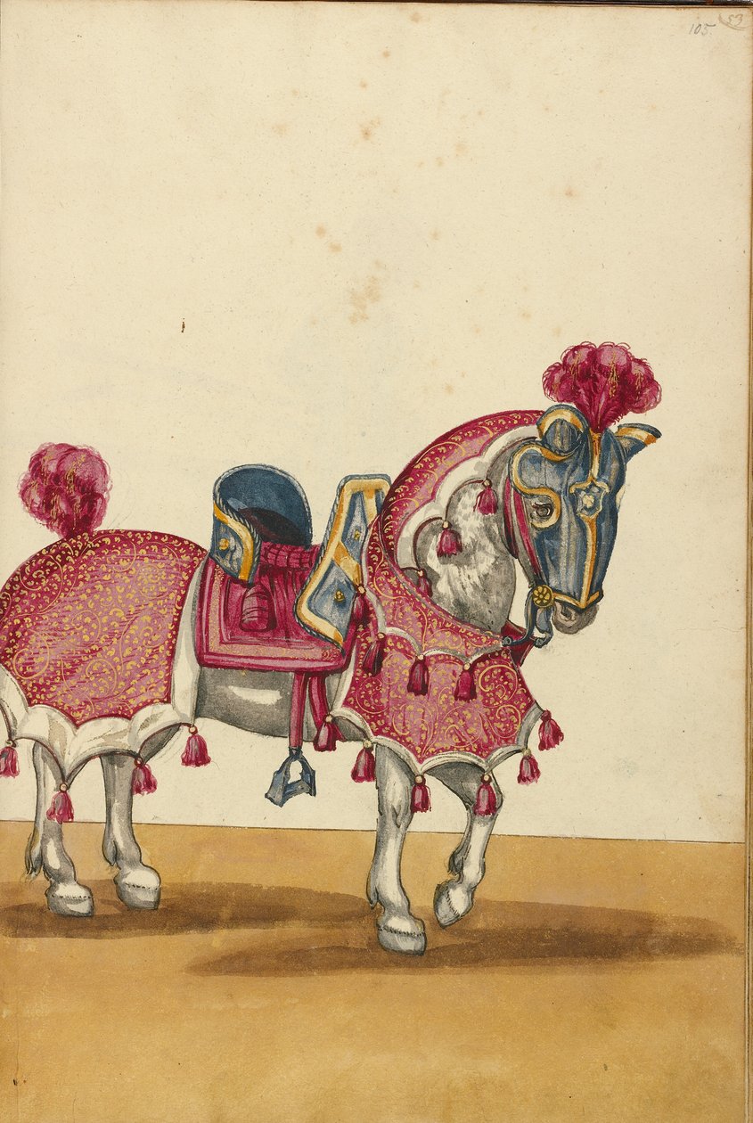 A Horse in Armor by Unknown artist