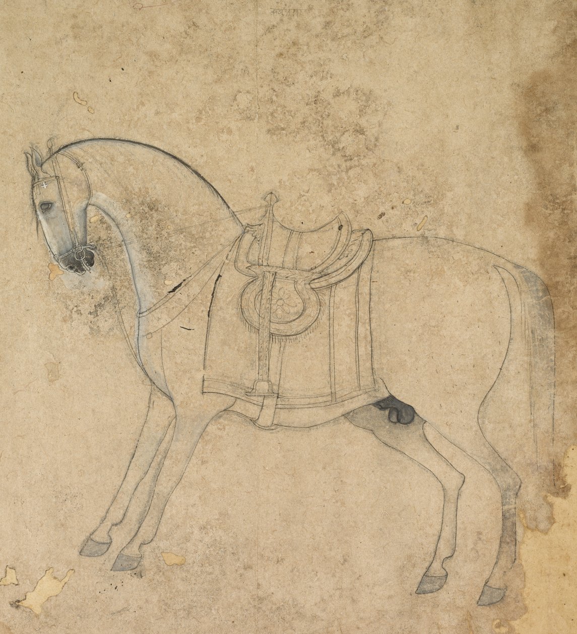 A Saddled Horse by Unknown artist