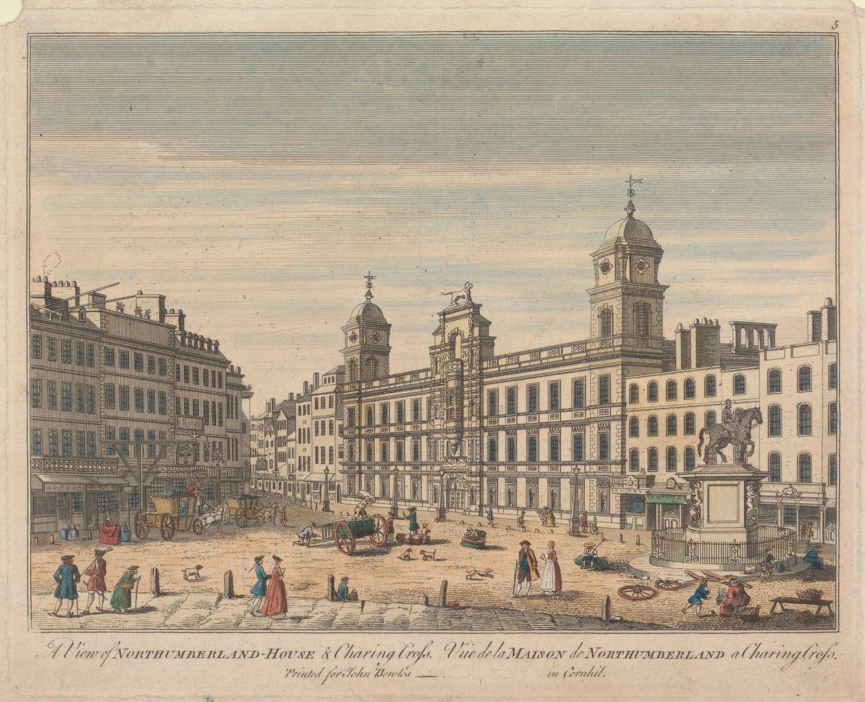 A View of Northumberland House and Charing Cross by Unknown artist