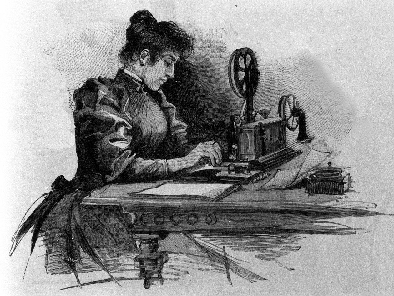 A telegraph operator invented by Samuel Finley Breese Morse. Engraving of the 19th century by Unknown artist