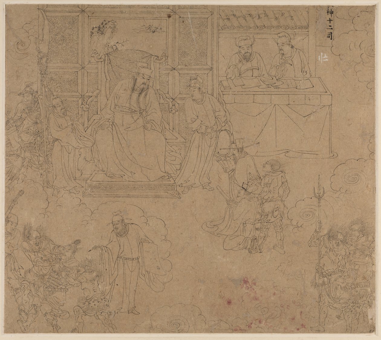 Album of Daoist and Buddhist Themes: Kings of Hells: Leaf 27 by Unknown artist