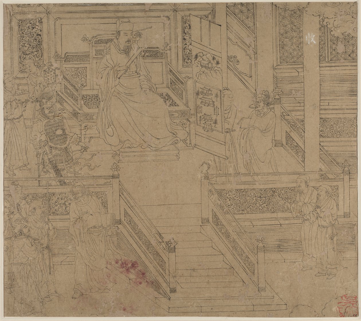 Album of Daoist and Buddhist Themes: Kings of Hells: Leaf 29 by Unknown artist