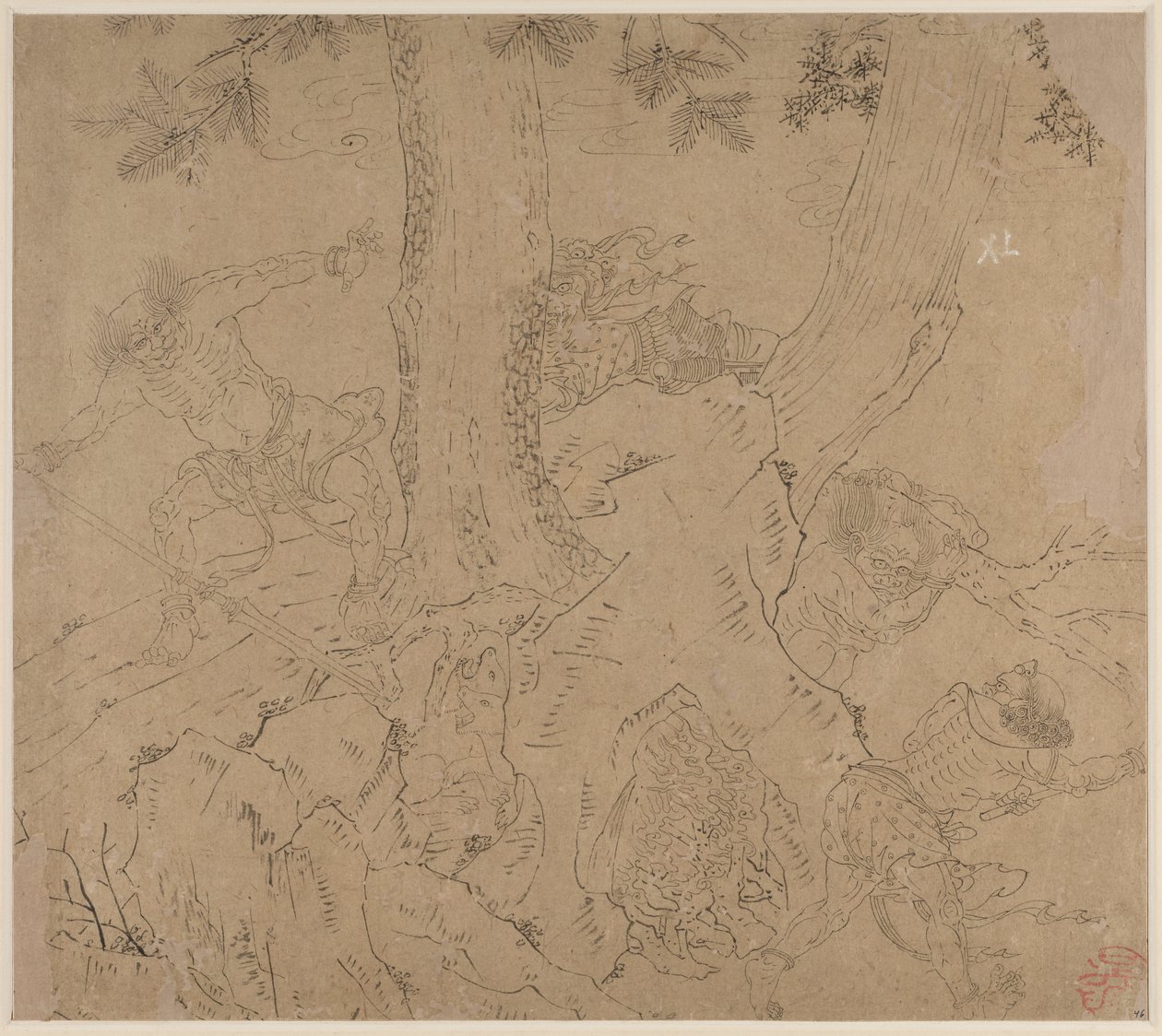 Album of Daoist and Buddhist Themes: Search the Mountain: Leaf 46 by Unknown artist