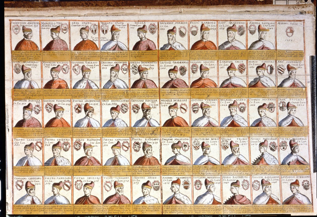 All the Doges of Venice until 1501 by Unknown artist