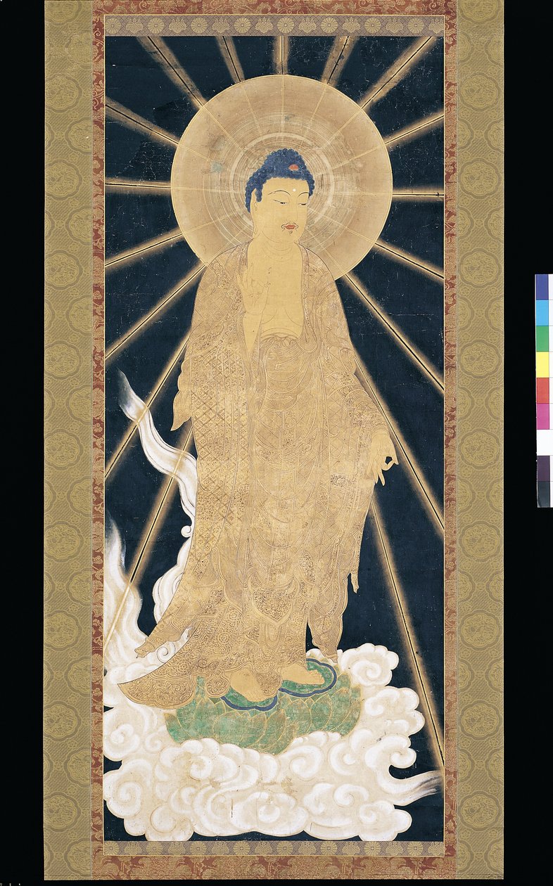 Amitabha (Amida) Triad Descending From Heaven by Unknown artist