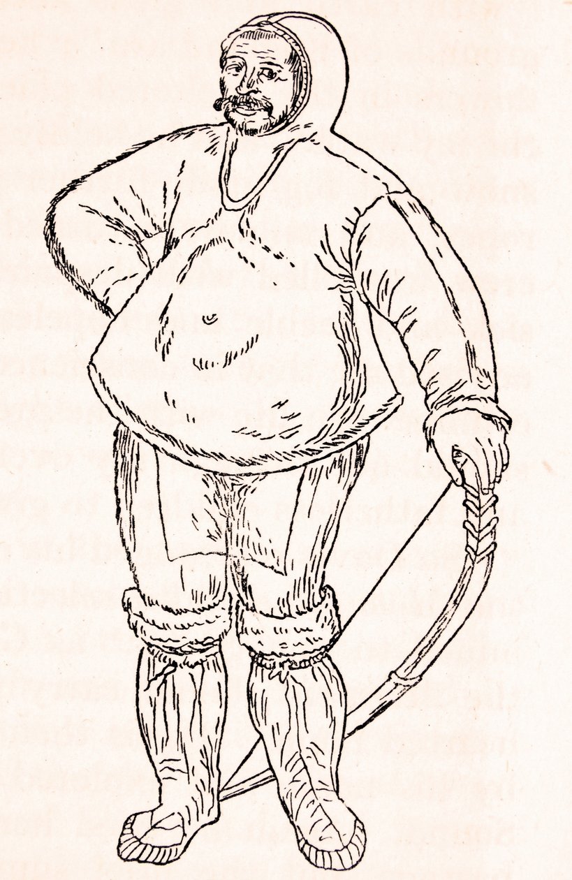 An Eskimo (from a Watercolour Drawing by John White) by Unknown artist