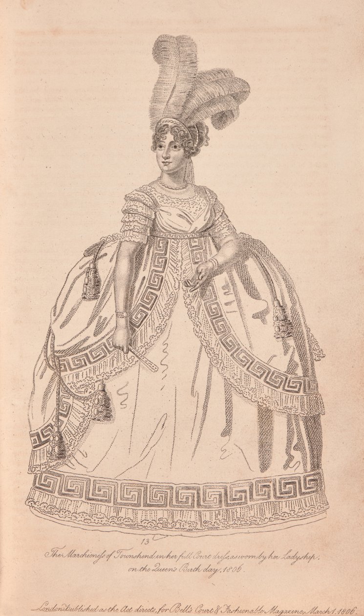Anne Townshend, Marchioness Townshend in Full Court Dress by Unknown artist