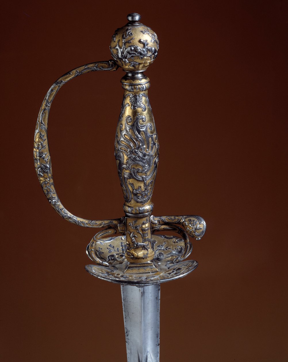 Armory and silverware: Guard of silver gold of the 18th century. Paris, Decorative Arts by Unknown artist