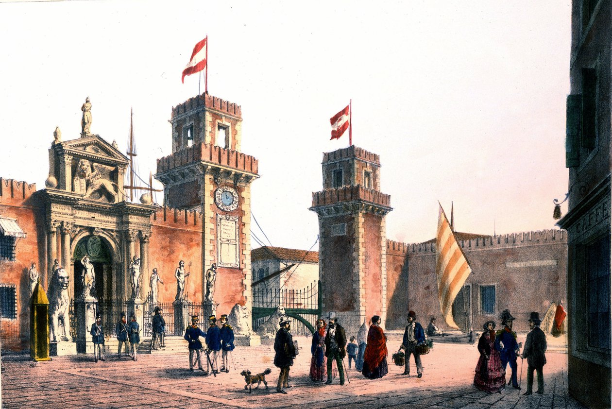 Arsenal of Venice in the 19th century by Unknown artist