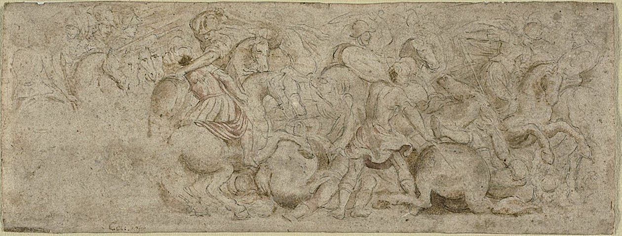 Battle Scene by Unknown artist