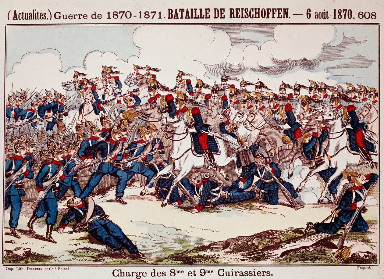 Battle of Worth, on 6 August 1870 in the Opening Stages of the Franco-Prussian War (Engraving) by Unknown artist