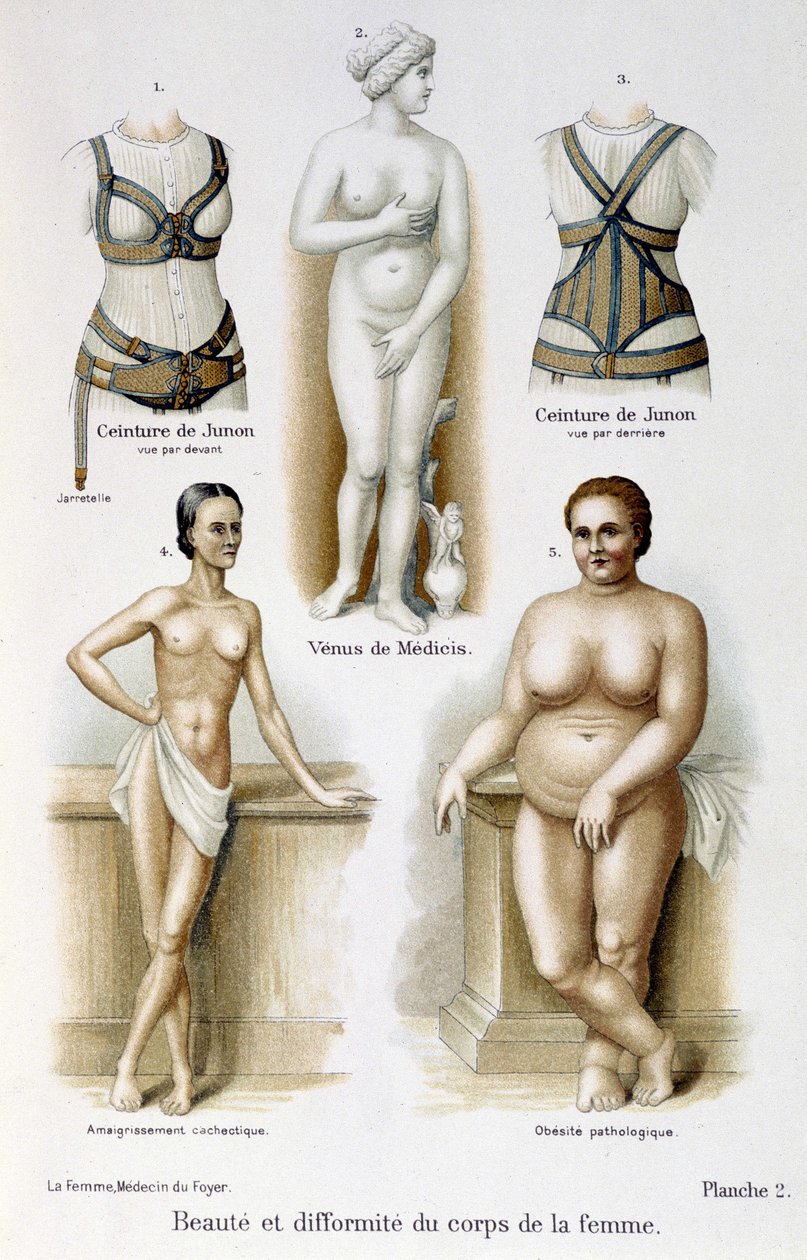 Beauty and deformity of the woman