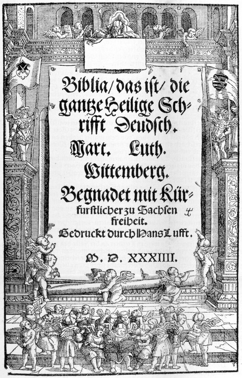Bible of Luther. 1534. Wittenberg by Unknown artist